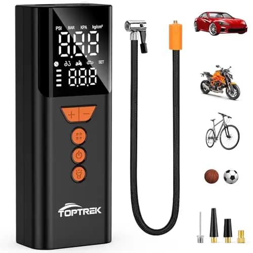 toptrek 150PSI Kabellose Fahrradpumpe