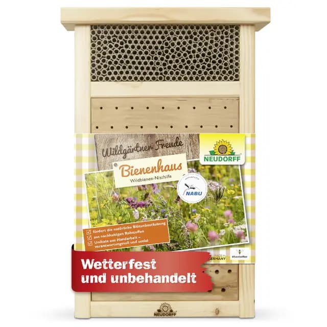 Neudorff Wildgärtner Freude Bienenhaus Nisthilfe für Wildbienen