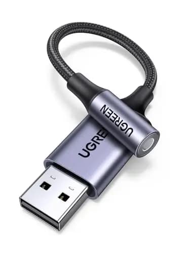 UGREEN USB-Soundkarte 3,5-mm-Klinke-Adapter TRRS 30757