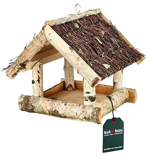 KOTARBAU Holz-Vogelfutterhaus zum Aufhängen