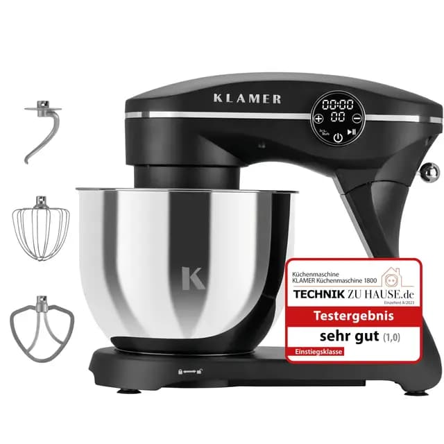 KLAMER 1800W Küchenmaschine