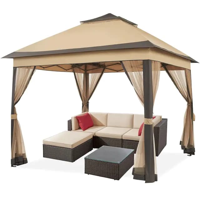Yaheetech 3,3x3,3m Gartenpavillon