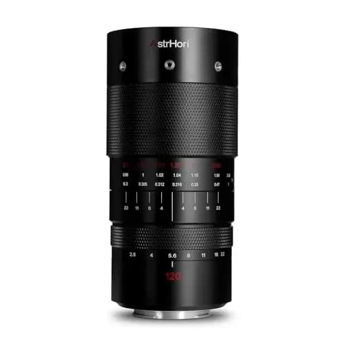 AstrHori 120 mm F2.8 2X Makroobjektiv Vollformat Große Blende Manuelles mittleres Teleobjektiv mit Festbrennweite Compatible with Canon EF Mount mit DSLR Kameras