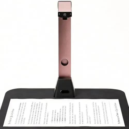 A3 Tragbarer Dokumentenscanner: 13 MP Hochauflösende Dokumentenkamera mit OCR für 130 Sprachen Kurvenkorrektur USBAnschluss Windows Kompatibel (Nicht für Mac) ideal für Heim Büro Schule