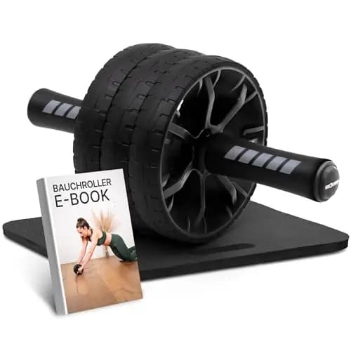 NEOLYMP Ab Roller Bauchtrainer mit Knieauflage und Matte
