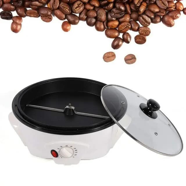 Kaffeeröster für Zuhause, Elektrische Kaffee Röster Maschine, 1200W Multifunktionaler kaffeebohnen Röster, 0-240℃ Temperatureinstellung, für Erdnüssen, Melonenkernen, Sojabohnen, Kaffeebohnen