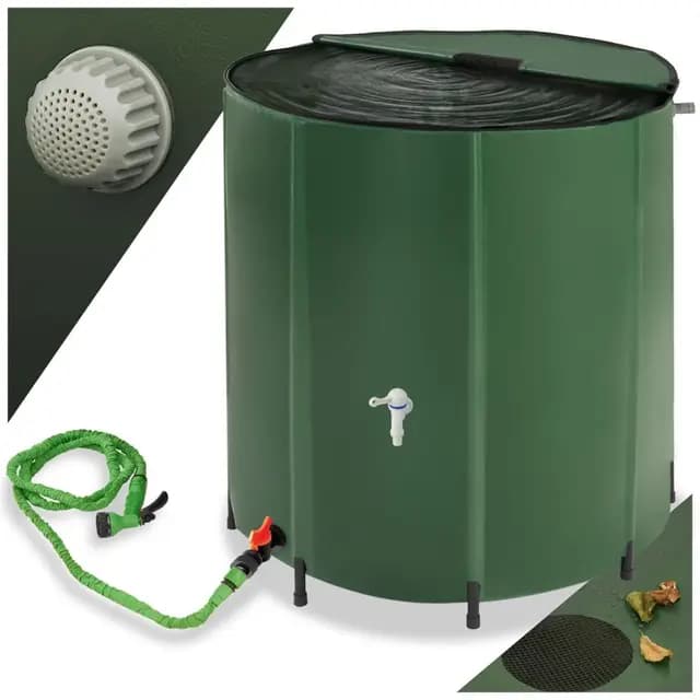 tectake 500L Faltbarer Regenwassertank