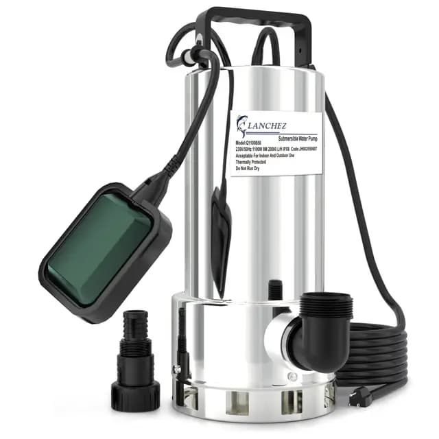 LANCHEZ 1100W Schmutzwassertauchpumpe