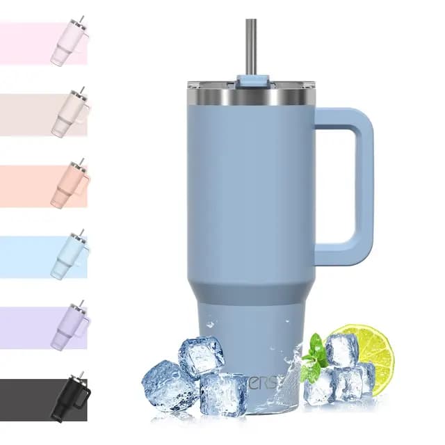 WATERSY Thermobecher 40oz Doppelwandiger Edelstahl mit Griff Smogblau