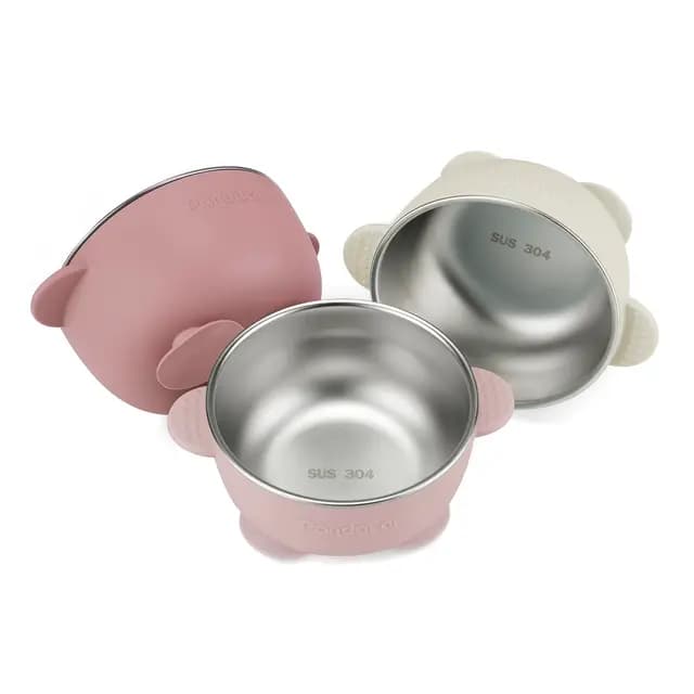 PandaEar Edelstahl Baby-Schüsseln Set