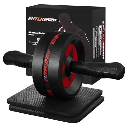 EnterSports AB-Roller Bauchtrainer mit 2 Kniematten