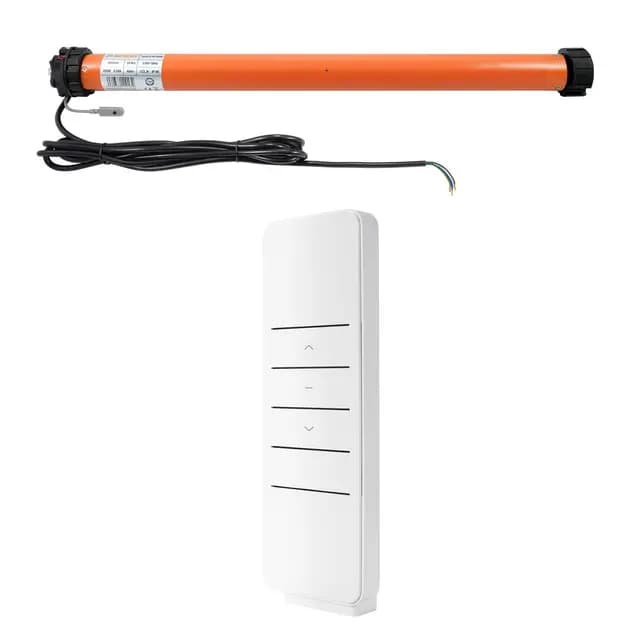 3T-MOTORS Funk-Markisenmotor 3T45-50RX, für Gelenkmarkisen bis 8 m Ausladung, 100 kg Zugkraft, 50 Nm Drehmoment – inkl. Funk-Handsender, Adaptersatz 63 mm und Montagezubehör