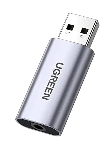 UGREEN USB-Soundkarte 2-in-1 3,5-mm-Klinkenadapter