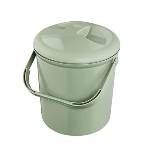 Rotho Babydesign, Bella Bambina, Windeleimer geruchsdicht ohne Nachfüllkassetten, umweltfreundlich & hygienisch, ideal für Wickeltisch & Kinderzimmer, 26×23×37 cm (L×B×H), Grün