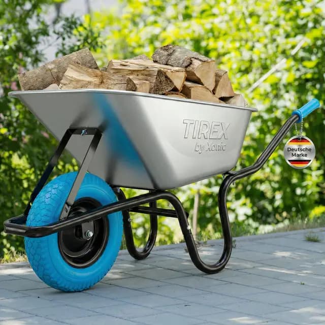 Xonic TIREX Schubkarre Stahlfelge Vollgummirad 100 l