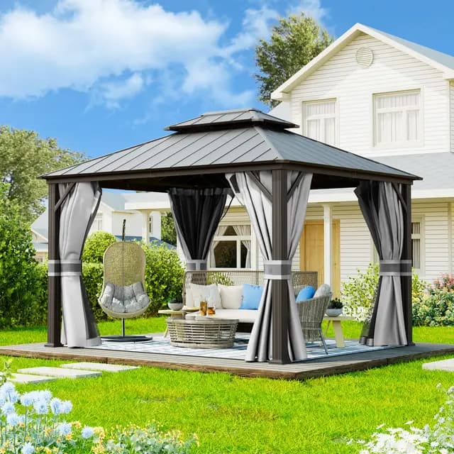 UDPATIO 3x3,65m Gartenpavillon