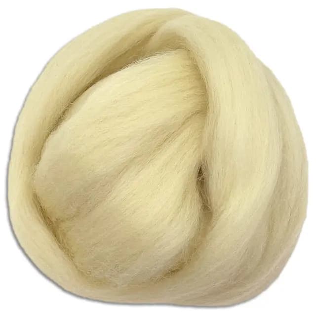 Frida's Wollhaus Wooliny 100 g Filzwolle Merinowolle Märchenwolle | 35 Farben zur Auswahl (55 | Natur)