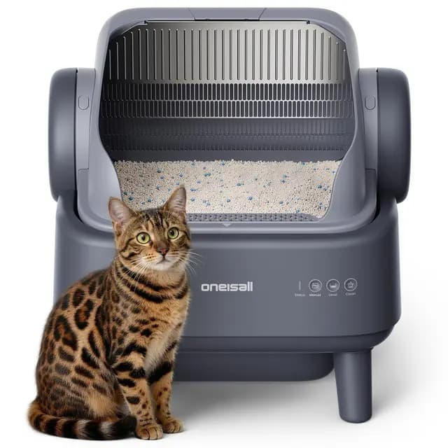 oneisall XXL Selbstreinigende Katzentoilette