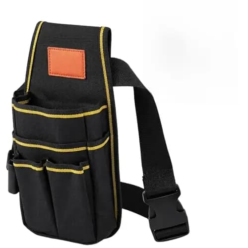 Werkzeuggürtel Tasche Klein, 600D Oxford Werkzeug Gürteltasche für Männer, Verstellbarer Werkzeuggürtel Herren, Robuste Gürteltasche Arbeit für Elektriker, Tischler & Techniker