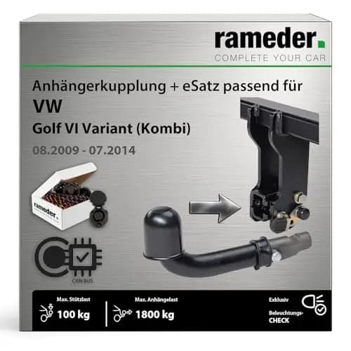 Rameder Anhängerkupplung für VW Golf VI Variant