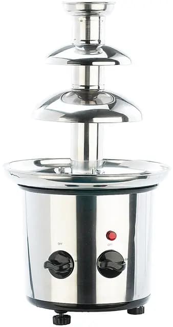 Rosenstein & Söhne Schokobrunnen: Schokoladen-Brunnen aus rostfreiem Edelstahl, 250 Watt (Schokobrunnen Schokolade, Chocolate Fountain, Mini)