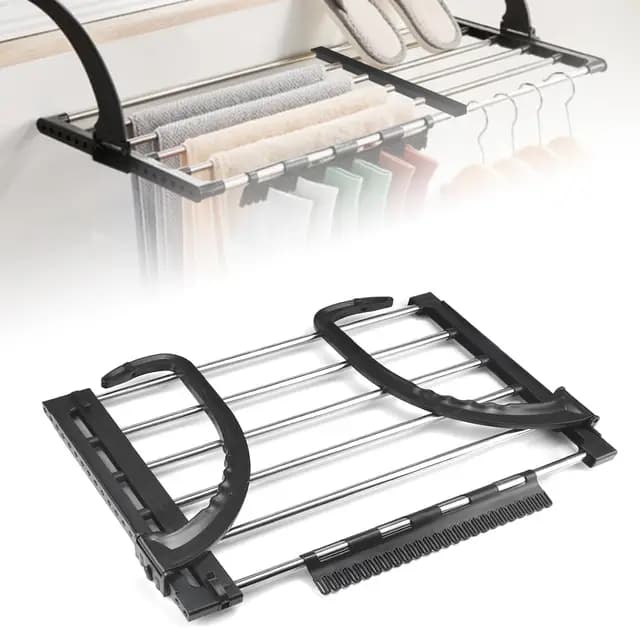 REFORUNG 1 Stück Heizkörper Wäschetrockner Edelstahl Wäscheständer Heizung 51-95cm Balkonwäschetrockner Ausziehbar Wäschehänger Balkon Hängewäschetrockner Klappbar Heizkörpertrockner für Socken