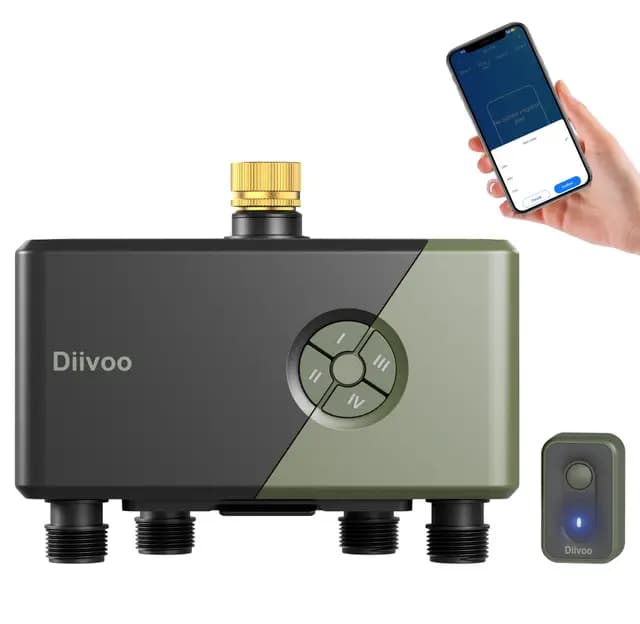 Diivoo WT-13W1 Bewässerungscomputer 4-Kanal WLAN