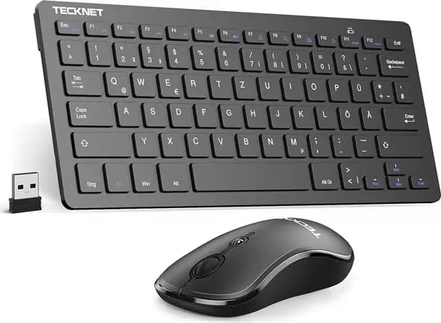 TeckNet Kabelloses Tastatur Maus Set