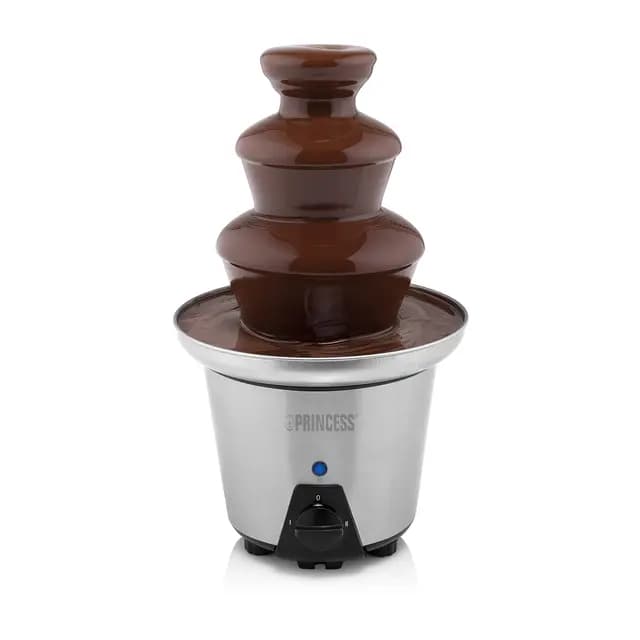 Princess Schokoladen Brunnen XL - 3 Ebenen, Warmhaltefunktion, PFOA Frei, 0,7 Liter, 90 Watt, 292998