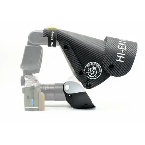 Guage Mini Size II Makro-Blitzdiffusor-Softbox – Kompakte Hufeisen-Gegenlichtblende für Makrofotografie, für Objektive bis 40mm Brennweite, Softbox-Blitz für Insekten und Blumen