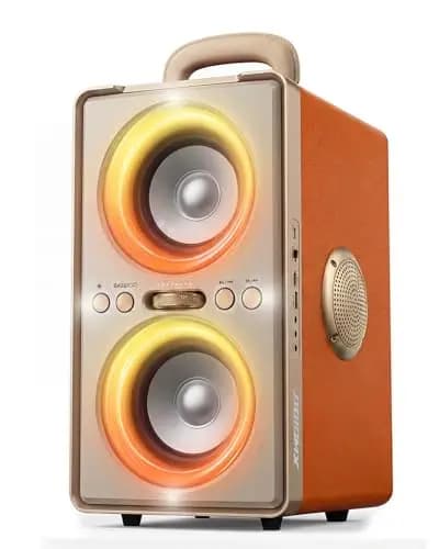 240W Musikbox Bluetooth Groß, kraftvoller, lauter Klang mit tiefen Bässen, 20H Akku,TWS-Funktion, Party Bluetooth Lautsprecher für Outdoor, Partys, Strand, Garten und Zuhause (Orange)
