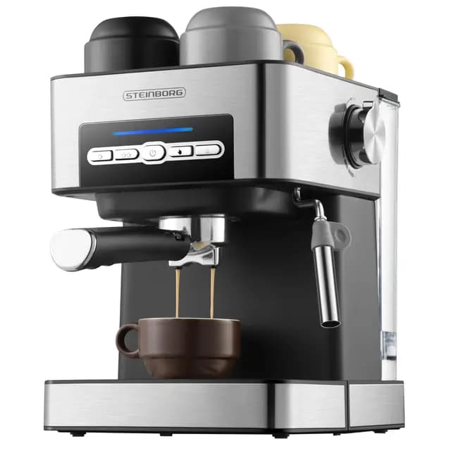 Steinborg 6040 Edelstahl Espressomaschine