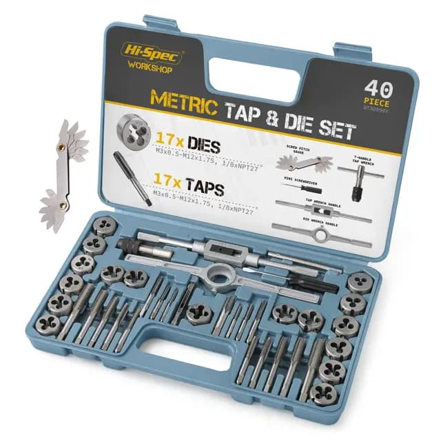 Hi-Spec Gewindeschneider Set 40-teilig