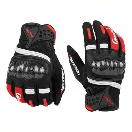 Lufee Motorradhandschuhe Schwarz