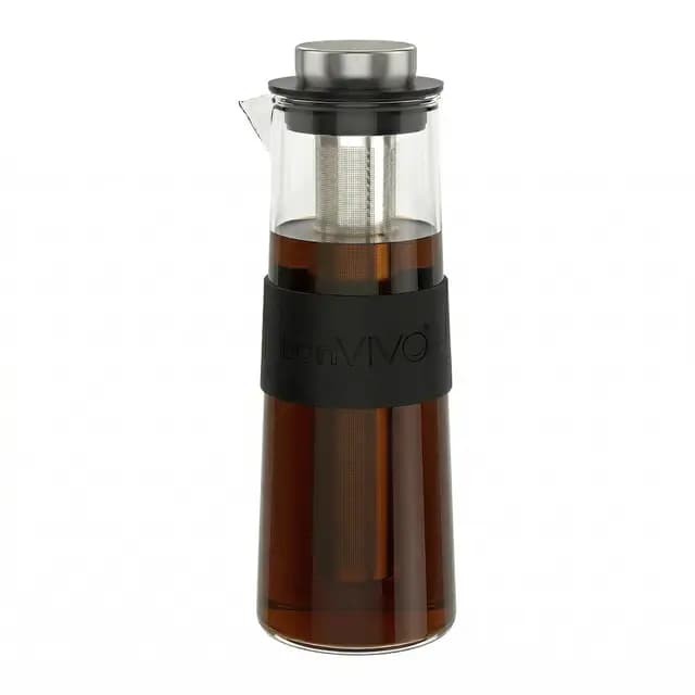 bonVIVO Frida Cold-Brew-Bereiter 1 l Glas mit Edelstahlfilter
