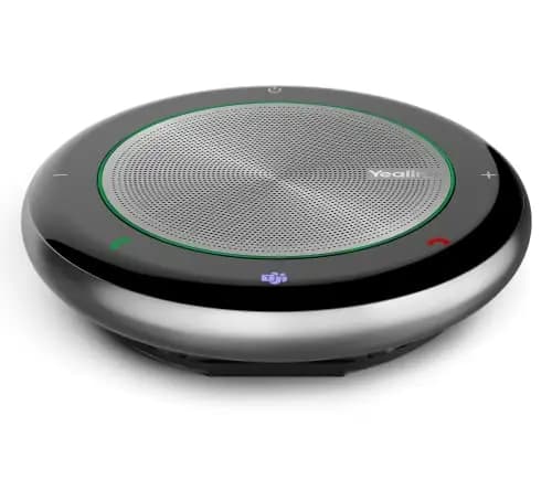 Yealink CP700 Bluetooth KonferenzLautsprecher mit Mikrofon Teams Zertifiziert, tragbare USB-A Konferenzmikrofon für Unified Communications Plattformen, 360° Winkel nehmen Stimmen,9 Std Sprechzeit