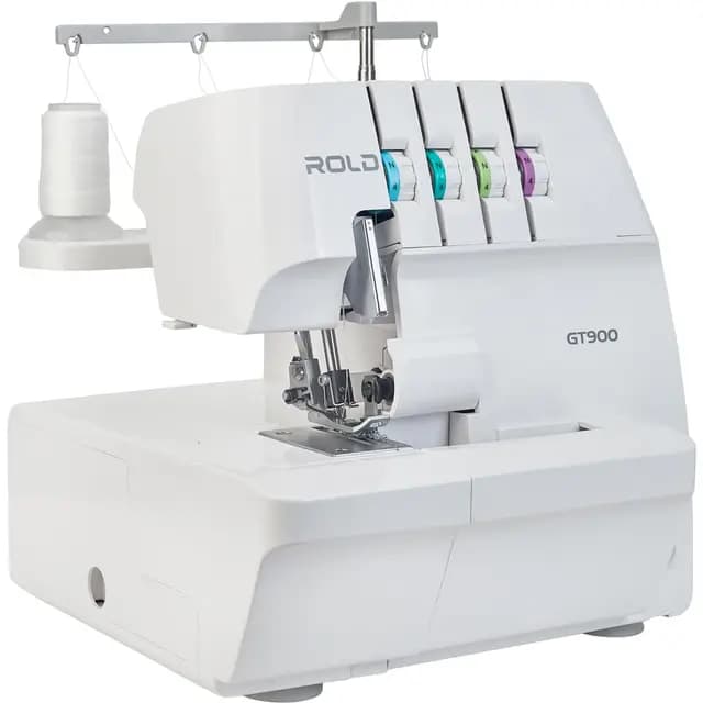 ROLD GT900 Overlock Nähmaschine mit Abfallbehälter | Bequemes Einfädeln und leistungsstarker Motor | Differentialtransport