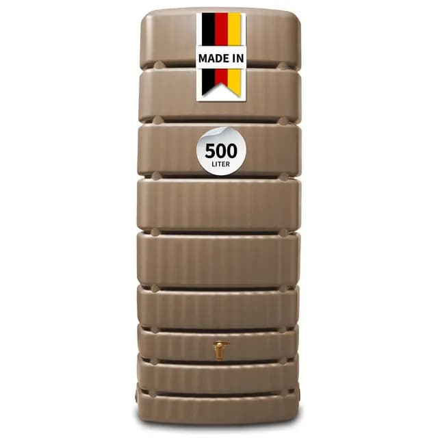 4rain Slim Regentonne Wandtank 500L