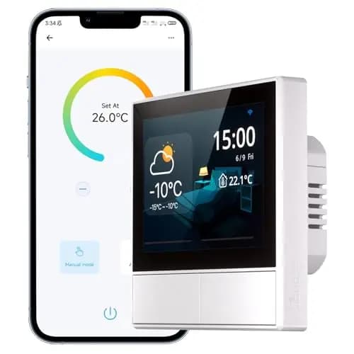 SONOFF NSPanel WLAN Smart Scene Display Wandschalter, WiFi Smart Lichtschalter, 2 Way Smart Home Zentrale Panel für Temperaturanzeige, Kompatibel mit Alexa & Google Home