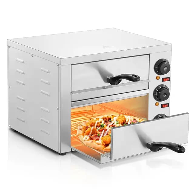 FOHERE 3000W Doppel-Pizzabackofen