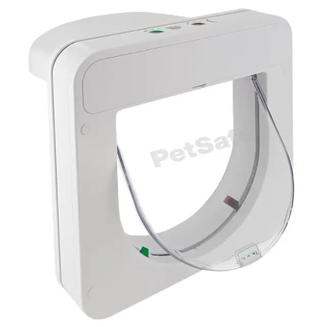 PetSafe Petporte Smart Flap Mikrochip Katzenklappe - Fortschrittliche Technologie, Chiperkennung - Für Wand- & Türmontage geeignet - Weiß