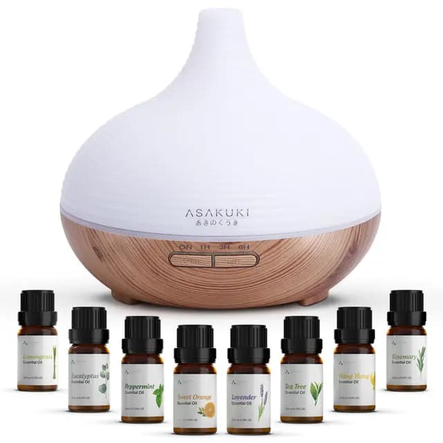 ASAKUKI DF003EU Aroma Diffuser Set