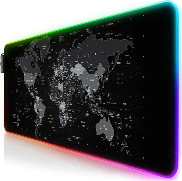 Titanwolf Global Lightning RGB Gaming-Mauspad XXL 800×300 mm – Bild 1