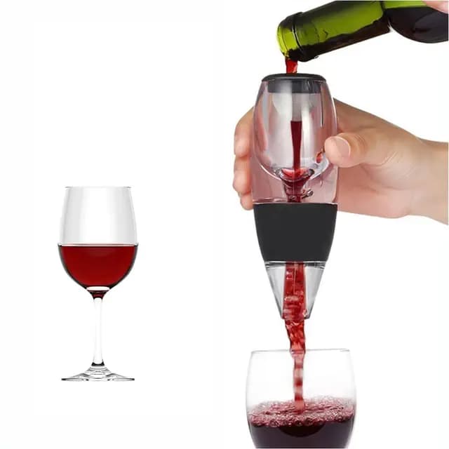 AIKARO - Weinluftbelüfter Automatischer Dekanter mit Filter und Basisstation