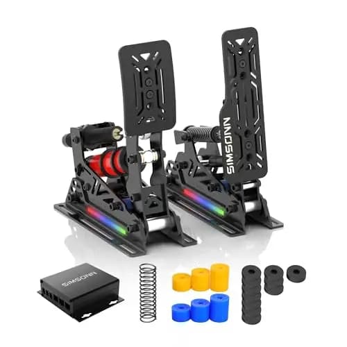 SIMSONN Neue PRO X Ultra-Pedale, Sim-Racing-Pedale, PC-Racing-Simulator-Pedale (PRO X Ultra-P2-H2)