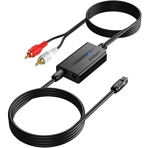 AUTOUTLET EFU058 DAC Toslink/SPDIF zu RCA Konverter 192kHz
