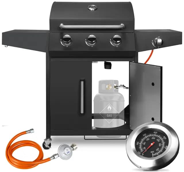 LIFERUN 3+1 Edelstahl Gasgrill
