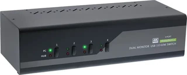 InLine 4-Port DisplayPort KVM-Switch – Bild 1