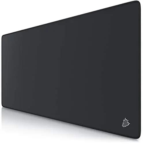 TITANWOLF - XXL Speed Gaming Mauspad Titanwolf Schwarz 900 x 400mm - XXL Mousepad - Tischunterlage Large Size - verbessert Präzision und Geschwindigkeit