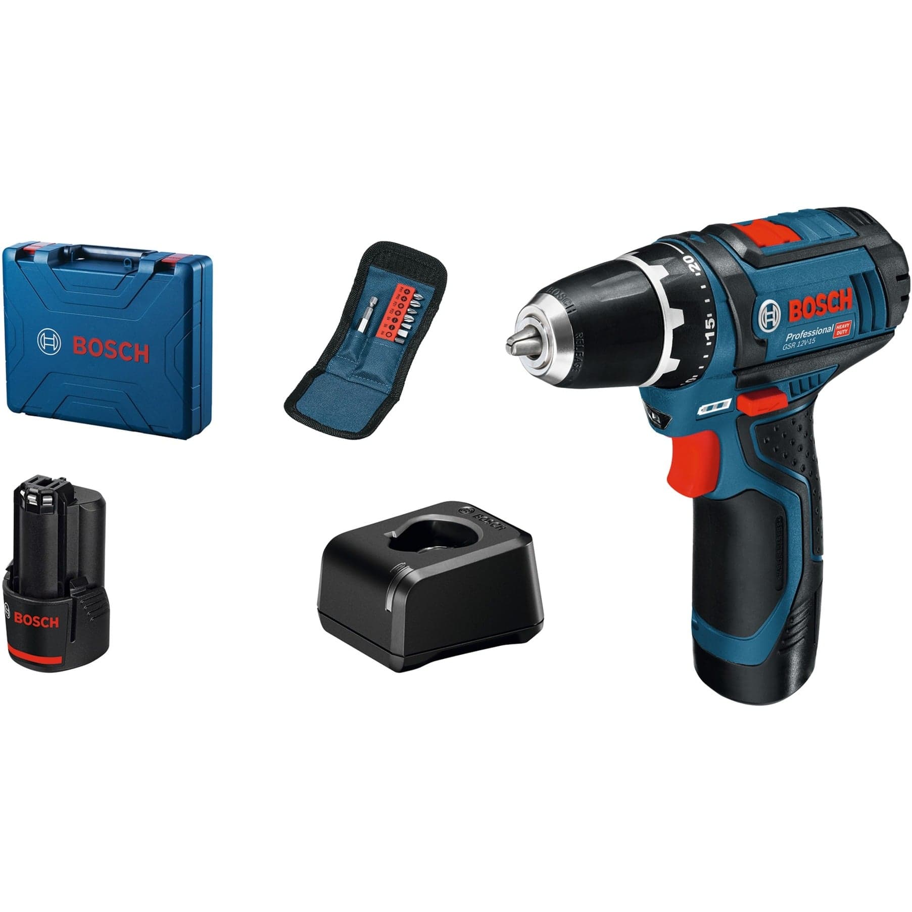 Akku-Bohrschrauber GSR 12V-15 Professional, 12Volt